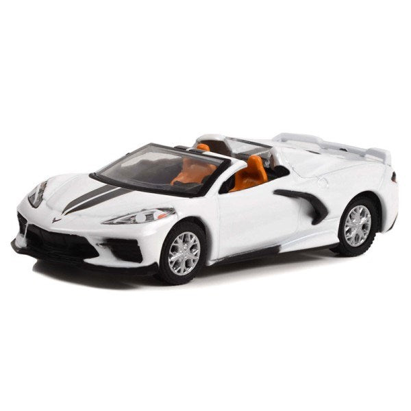 GreenLight 37260-F 1/64 2020 Chevrolet Corvette C8 Stingray Convertible (Arctic White) - Lot #1275 - Hobby City NZ