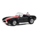 GreenLight 37270-A 1/64 1965 Shelby Cobra 427 (Black w/Red Stripes) - Lot #3002 (8157364158701)