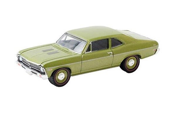 GreenLight 39050-A 1/64 1968 Chevrolet Nova SS (Metallic Green) (8219031339245)