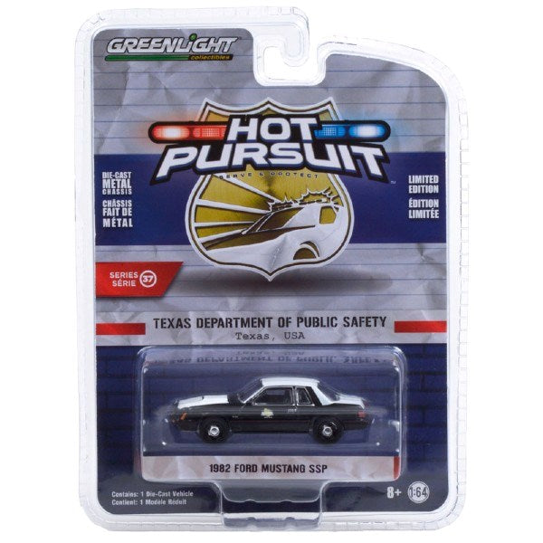 GreenLight 42950-A 1/64 1982 Ford Mustang SSP - Texas Dept. of Public Safety (8868020486381)