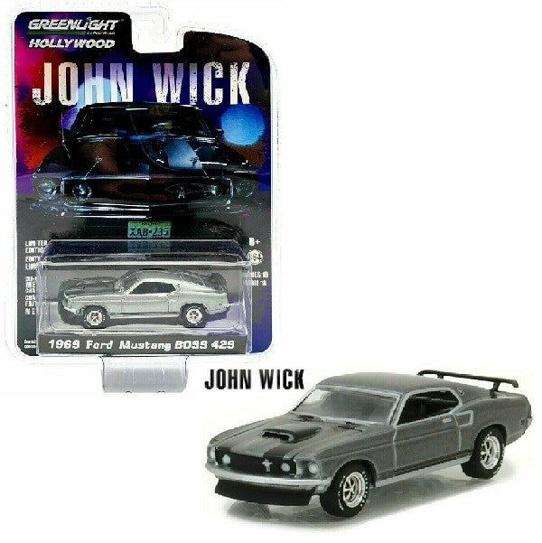 Greenlight GL-44780-E 1969 Ford Mustang BOSS 429- John Wick (8868019208429)