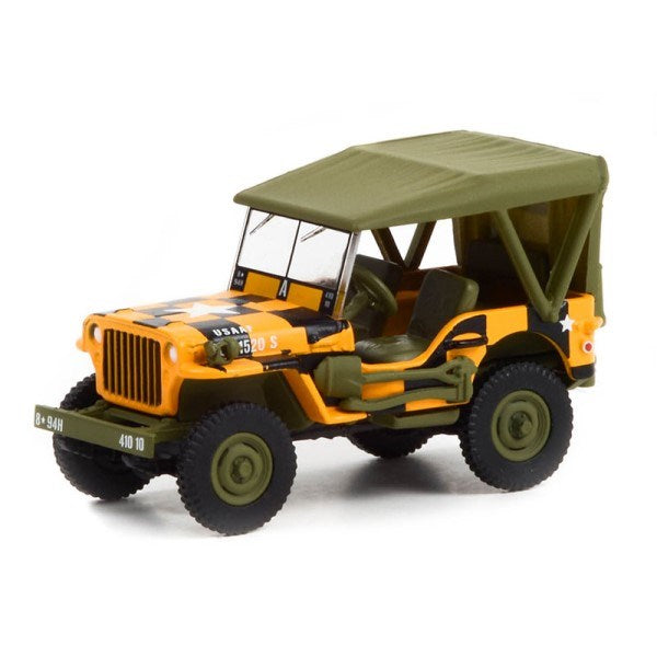 GreenLight 61010-D 1/64 1943 Willys MB Jeep - U.S. Army "Follow Me" (8868021928173)