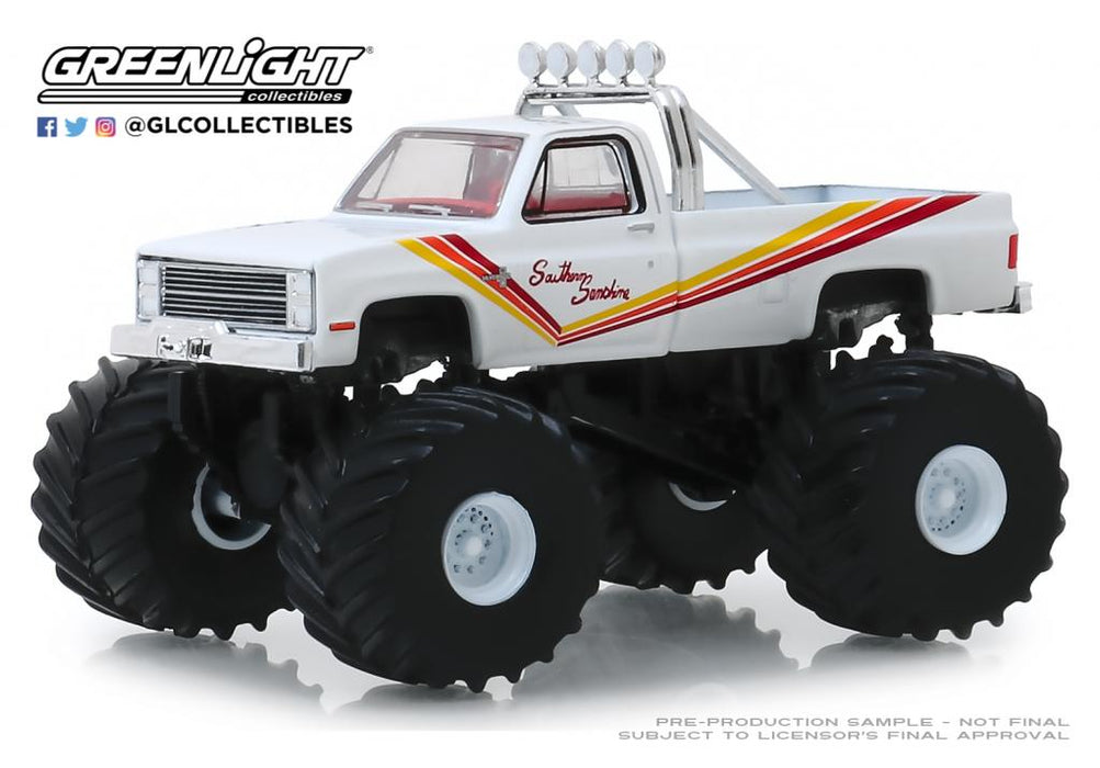 GreenLight GL-49050-D 1/64 1981 Chevrolet K20 Monster Truck- Southern Sunshine (8867956457709)