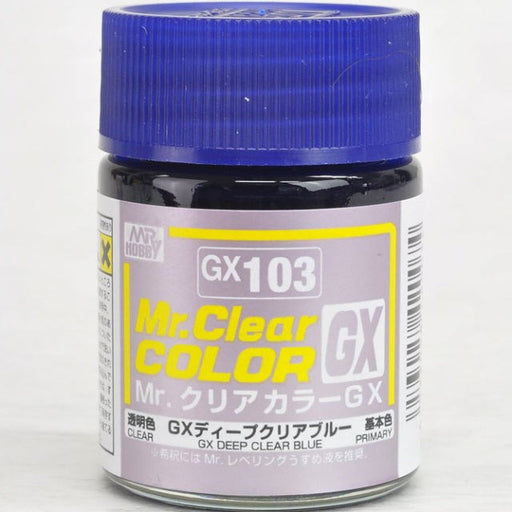 Gunze GX103 Mr. Clear Color GX Deep Clear Blue (7650651341037)