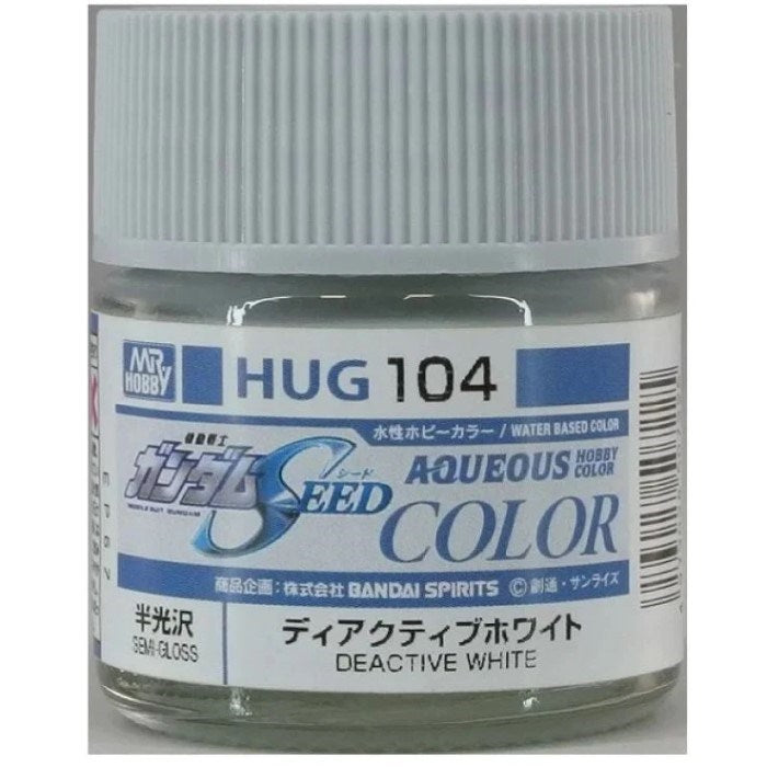 Gunze HUG104 Mr Hobby Gundam SEED Deactive White Semi-Gloss 10ml - Hobby City NZ