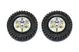 GPM Racing AW1906H 1.9" Aluminum 6 Poles Wheels with Brass Pendulum Weight & Crawler Tire - 2 Piece Set - Hobby City NZ