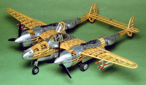 Guillows #2001 1/16 P-38L Lightning - Balsa Flying Kit - Hobby City NZ (7854881767661)