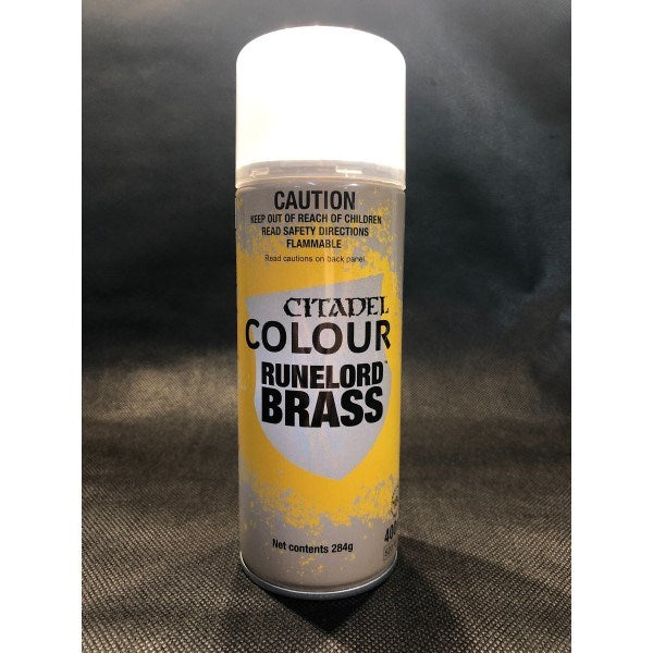 Citadel 62-35 Spray Paint: Runelord Brass - Basecoat 400ml (7974475727085)