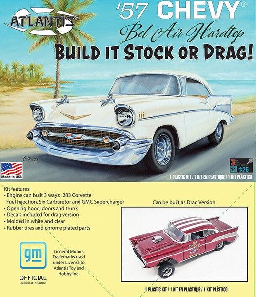 Atlantis Models CH1371 1/25 '57 Chevy Bel Air (8324815225069)