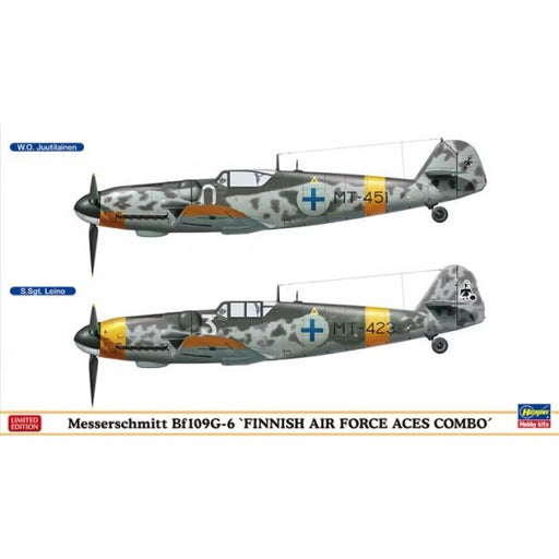 Hasegawa 02259 1/72 Messerschmitt Bf 109G-6 'Finnish Air Force Aces Combo' (7635958694125)