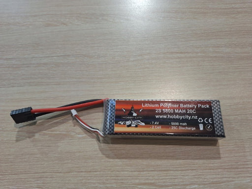 Hobby City 7.4v 2S 5800mah Lipo Battery (8219031896301)