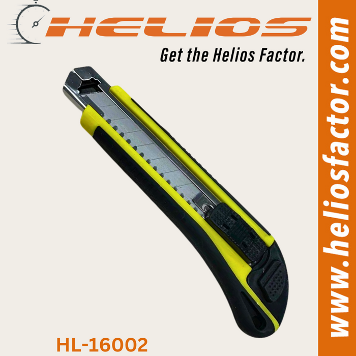 Helios - Rubber Grip 18mm Craft Pocket Snap BladeOff Knife (8525544489197)