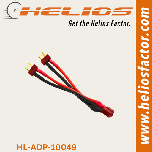 Helios - Adapter Lead / Charge Cable - Deans T(Female) To 2x Deans (Parallel)(Male) (8689308106989)