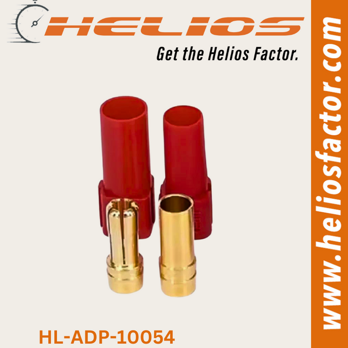 Helios - Connector - Red 6mm Bullet Banana(Male) To 6mm Bullet Banana(Female) (8689308336365)