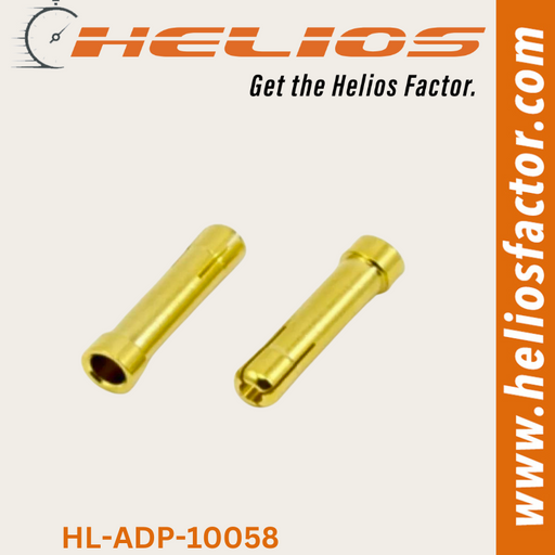 Helios - Connector - 4mm to 5mm Gold Bullet (Pair) (8689308565741)