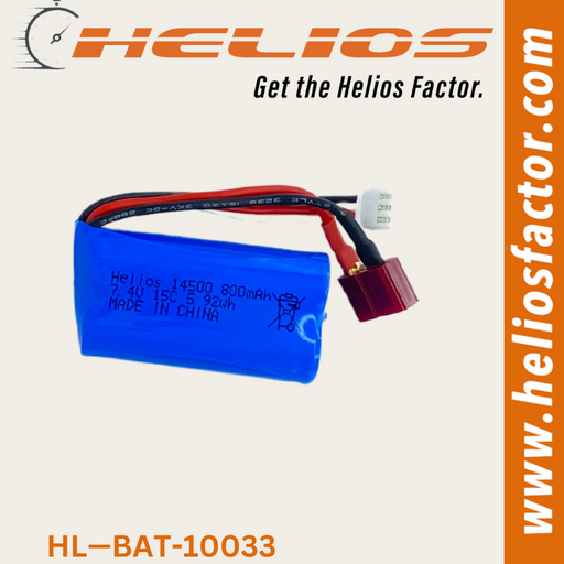 Helios - 7.4v 800Mah 15C li Ion Battery (8239946793197)