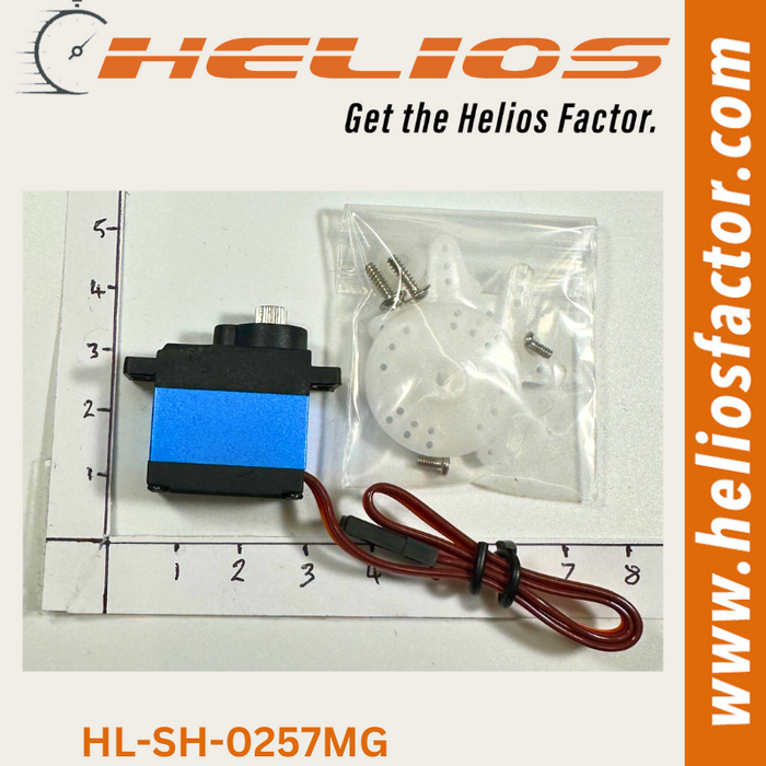 Helios - Micro Servo 2.5KG/0.09Sec - High Speed - Digital - Alloy (Exceeds Savox SH-0257MG Specs) (8633885065453)