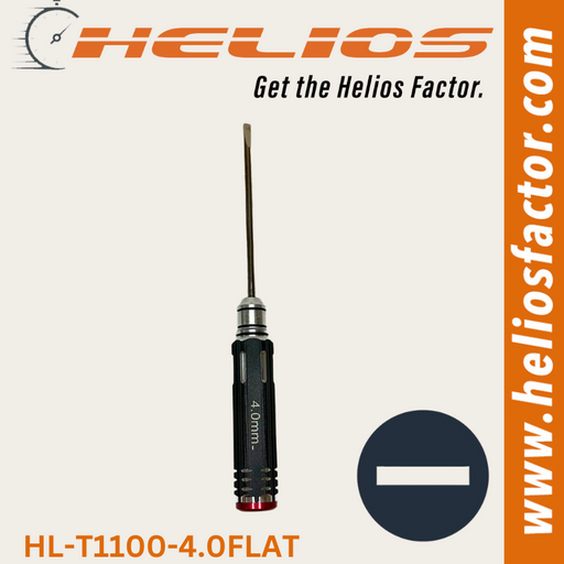 Helios Redline Series - RC Tools 4.0mm Hardened Steel Flat RC Wrench / Driver - Screw Driver (8633884147949)