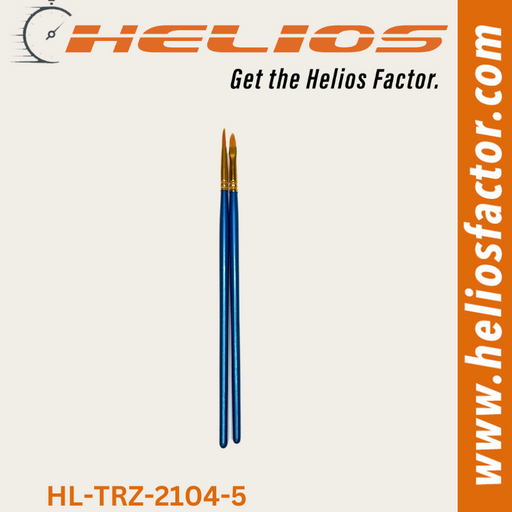 Helios - 2 Pcs Set Professional Nylon Paint Brush - Watercolor Acrylic - Wooden Handle (8755948585197)