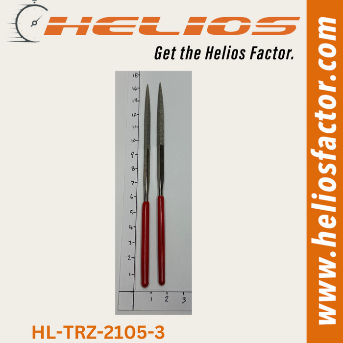 Helios - 2x Diamond Needle File Set (2x Triangle)