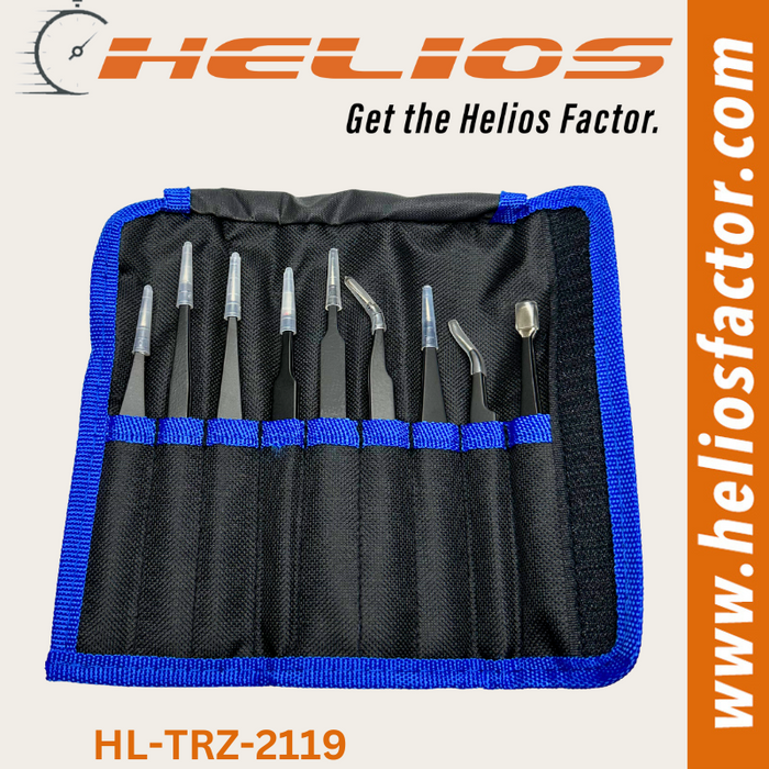 Helios -  Anti-static ESD Stainless Steel Tweezers Set (8754755600621)