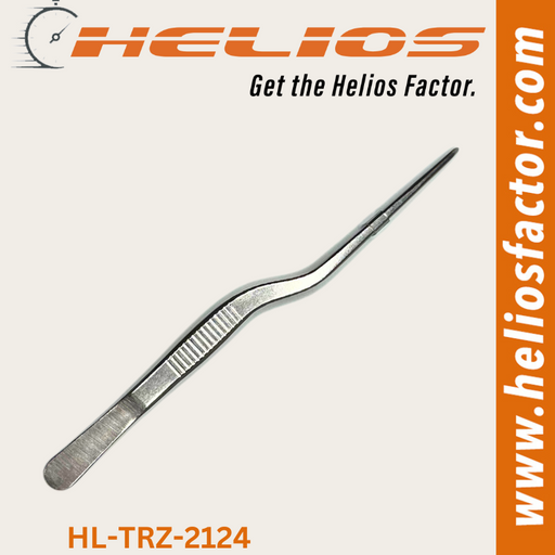 Helios - 160mm Angled Clamp Tweezers - High Grade Stainless Steel - Hobby City NZ (8754727747821)