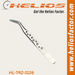 Helios - Hole Grip Stainless Steel Curved Tip Tweezers - Stainless Steel (8779188699373)