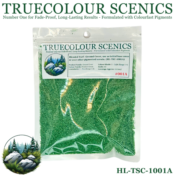 Truecolour Scenics Blended Turf Ground Cover Fine Light Standard Green (8860401303789)