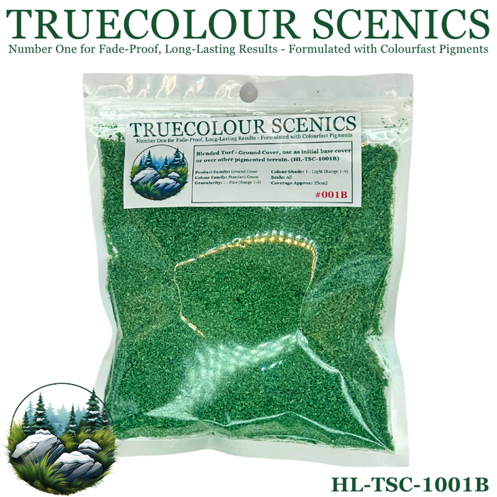 Truecolour Scenics Blended Turf Ground Cover Fine Light Standard Green