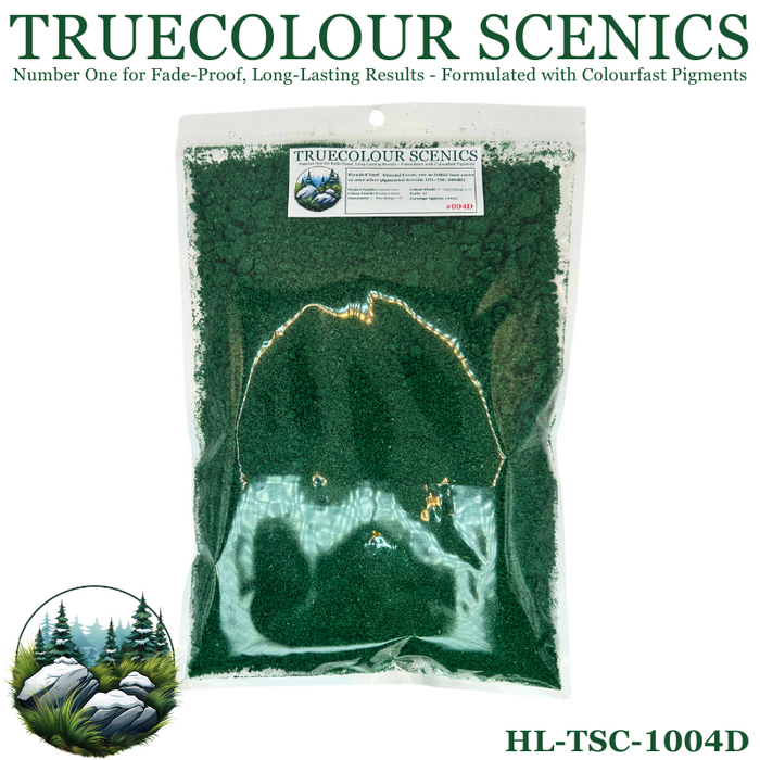 Truecolour Scenics Blended Turf Ground Cover Fine Dark Standard Green (8860400222445)