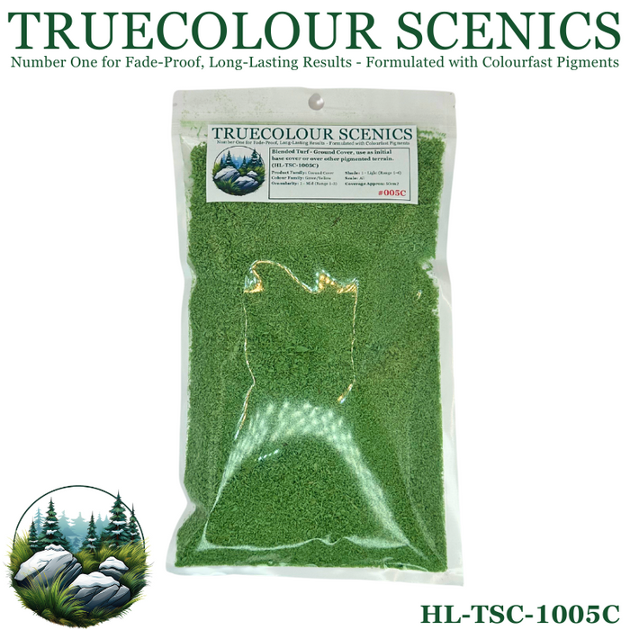 Truecolour Scenics Blended Turf Ground Cover Fine Light Green/Yellow-50 (8860400255213)