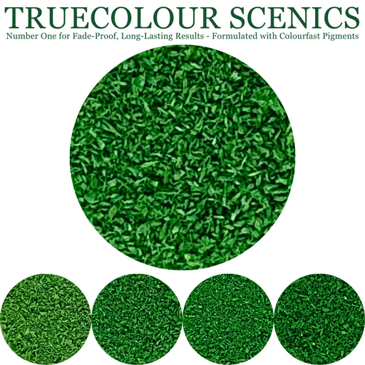 Truecolour Scenics Blended Turf Ground Cover Fine Medium 2 Green/Yellow-50 (8860400287981)