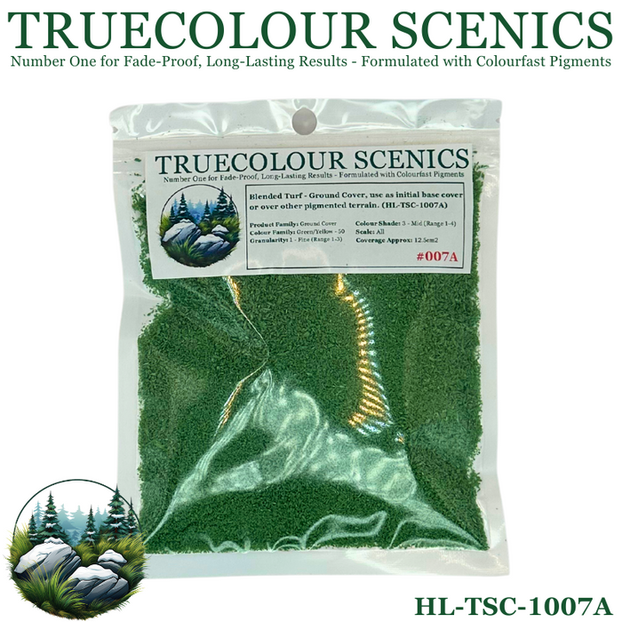 Truecolour Scenics Blended Turf Ground Cover Fine Medium 3 Green/Yellow-50 (8860400353517)