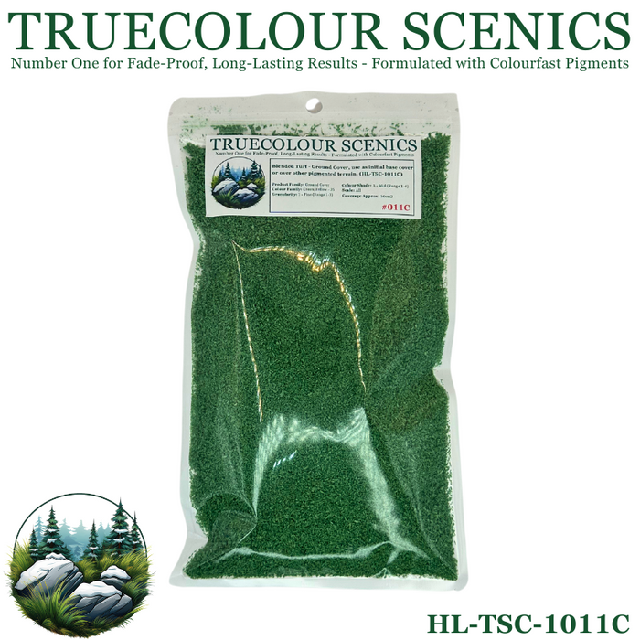 Truecolour Scenics Blended Turf Ground Cover Fine Medium 3 Green/Yellow-25 - Hobby City NZ (8860400550125)