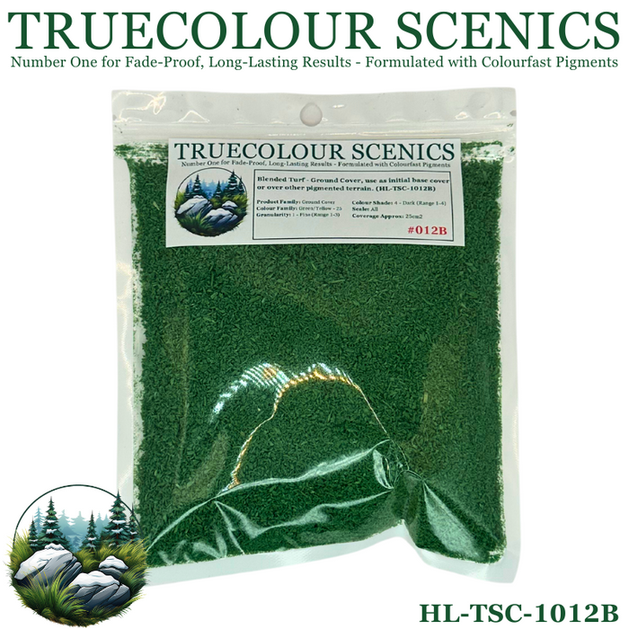 Truecolour Scenics Blended Turf Ground Cover Fine Dark Green/Yellow-25 (8860400615661)