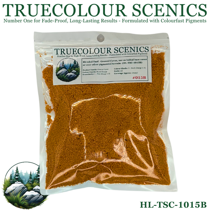 Truecolour Scenics Blended Turf Ground Cover Fine Medium 3 Burnt Orange - Hobby City NZ (8860400746733)