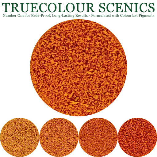 Truecolour Scenics Blended Turf Ground Cover Fine Medium 3 Burnt Orange - Hobby City NZ (8860400746733)