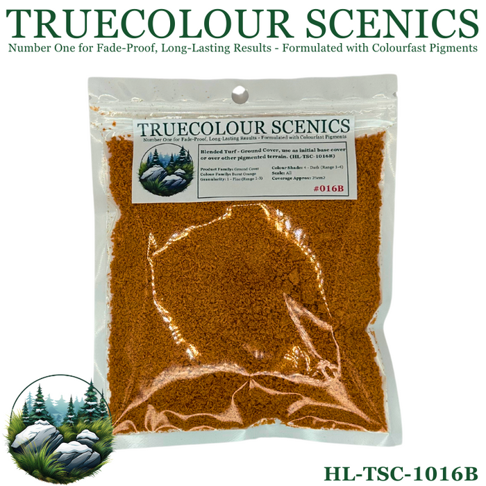 Truecolour Scenics Blended Turf Ground Cover Fine Dark Burnt Orange (8860400779501)