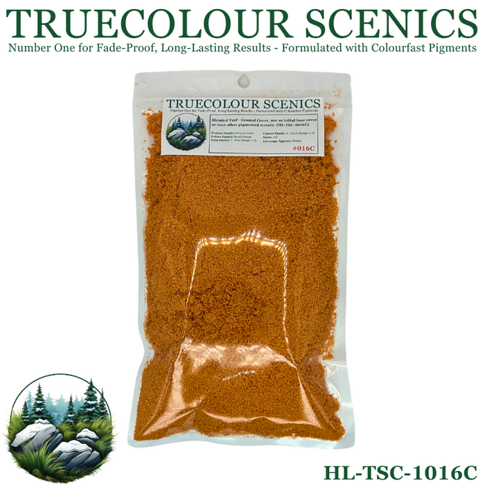 Truecolour Scenics Blended Turf Ground Cover Fine Dark Burnt Orange (8860400779501)