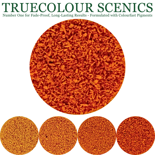 Truecolour Scenics Blended Turf Ground Cover Fine Dark Burnt Orange (8860400779501)