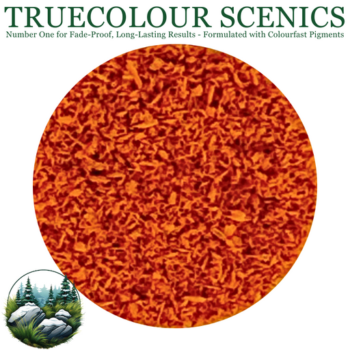 Truecolour Scenics Blended Turf Ground Cover Fine Dark Burnt Orange - Hobby City NZ