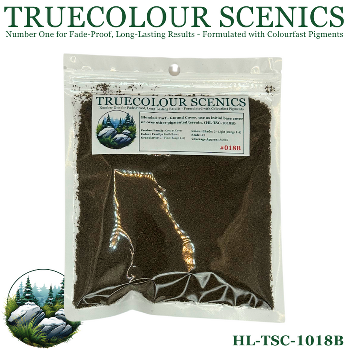 Truecolour Scenics Blended Turf Ground Cover Fine Medium 2 Earth Brown