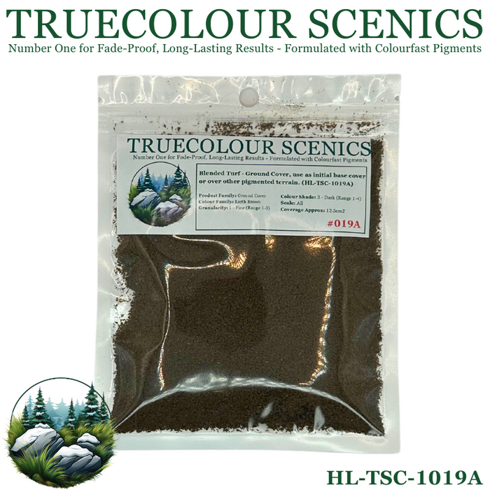 Truecolour Scenics Blended Turf Ground Cover Fine Medium 3 Earth Brown