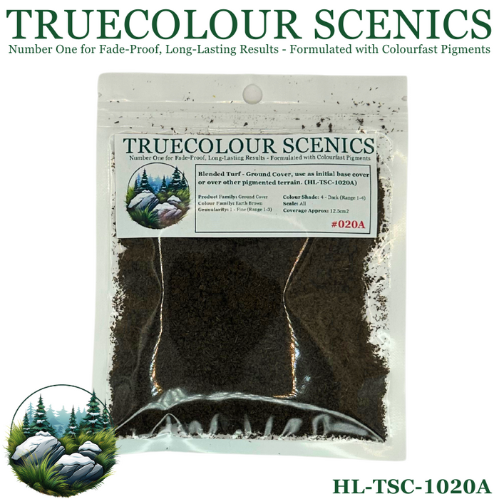 Truecolour Scenics Blended Turf Ground Cover Fine Dark Earth Brown (8860401008877)