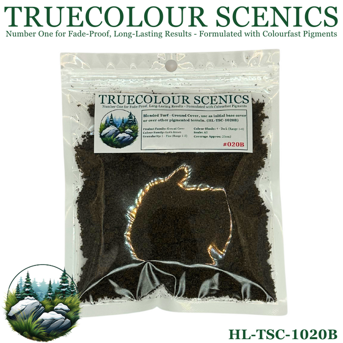 Truecolour Scenics Blended Turf Ground Cover Fine Dark Earth Brown (8860401008877)