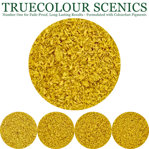 Truecolour Scenics Blended Turf Ground Cover Fine Medium 3 Yellow - Hobby City NZ