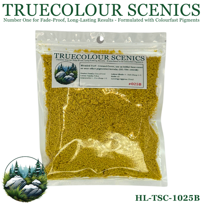 Truecolour Scenics Blended Turf Ground Cover Fine Dark Yellow - Hobby City NZ (8860401271021)