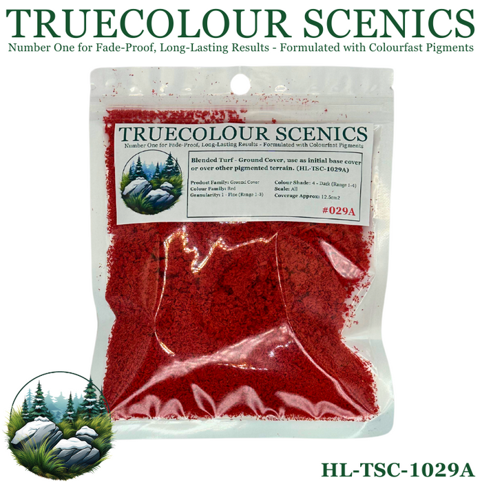 Truecolour Scenics Blended Turf Ground Cover Fine Dark Red (8864963526893)