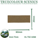 Truecolour Scenics Miniture Base (MDF) - Rectangle - 20mm(W) x 60mm(L) x 3mm(H) (8903773454573)