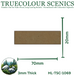 Truecolour Scenics Miniture Base (MDF) - Rectangle - 20mm(W) x 70mm(L) x 3mm(H) (8903773487341)